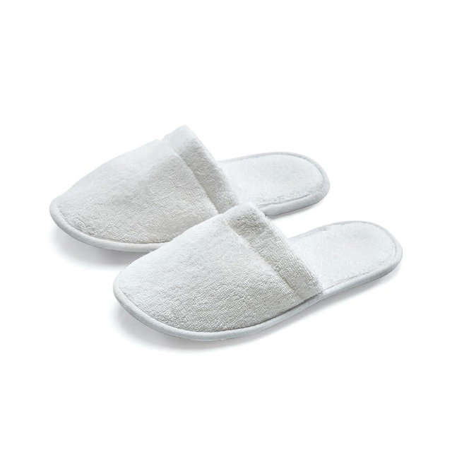 ESKYMODE Womens Cotton Bath Slippers, Terry Cloth Spa Slippers for Women