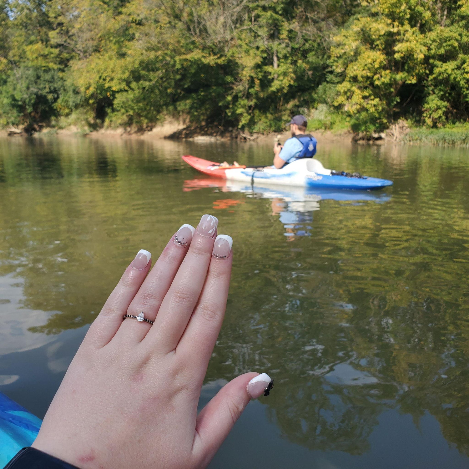 Kayaking after Marcel's proposal
