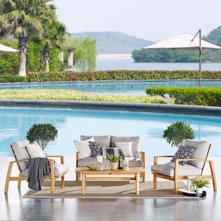 Orlean 4-Piece Outdoor  Lounge & Deep Seating Set