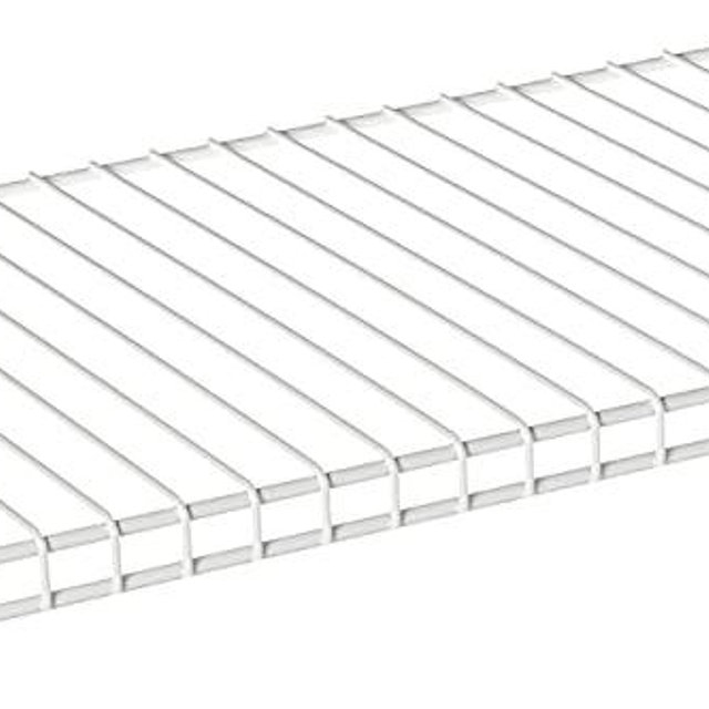 Rubbermaid Configurations 26" Shelving Kit, Set of 2 Shelves, White, Expandable, Closet, Storage Room, Laundry Room, Garage Organization