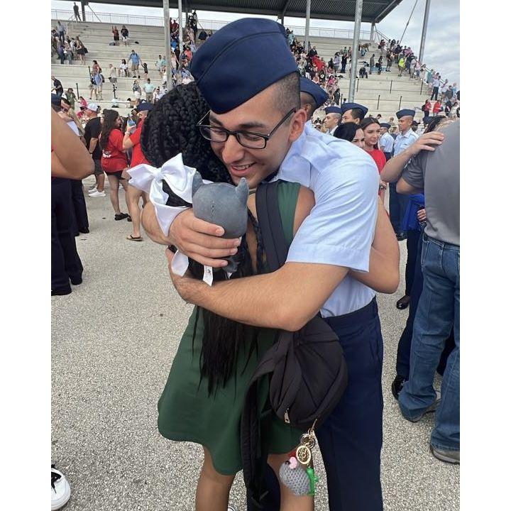 the first hug after 7 1/2 weeks