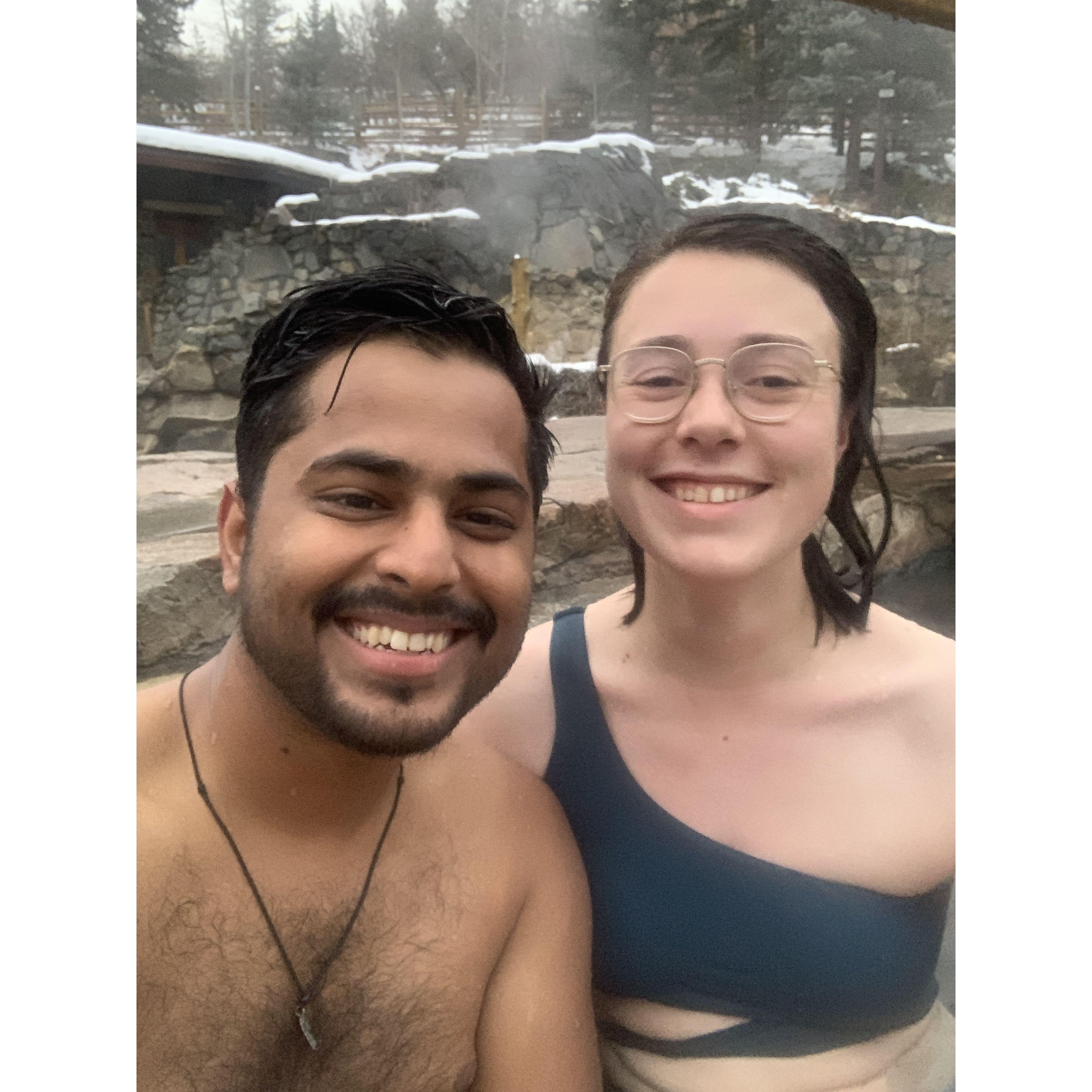 First trip to the hot springs and our first adventure together—3 months in, and it’s already unforgettable!