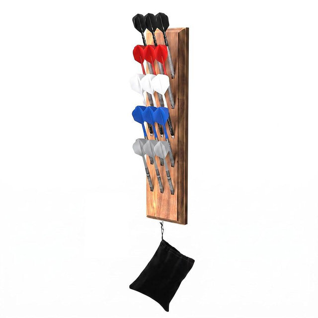 Viper Wall Mounted Dart Holder/Caddy Display, Holds 12 Steel and Soft Tip Darts