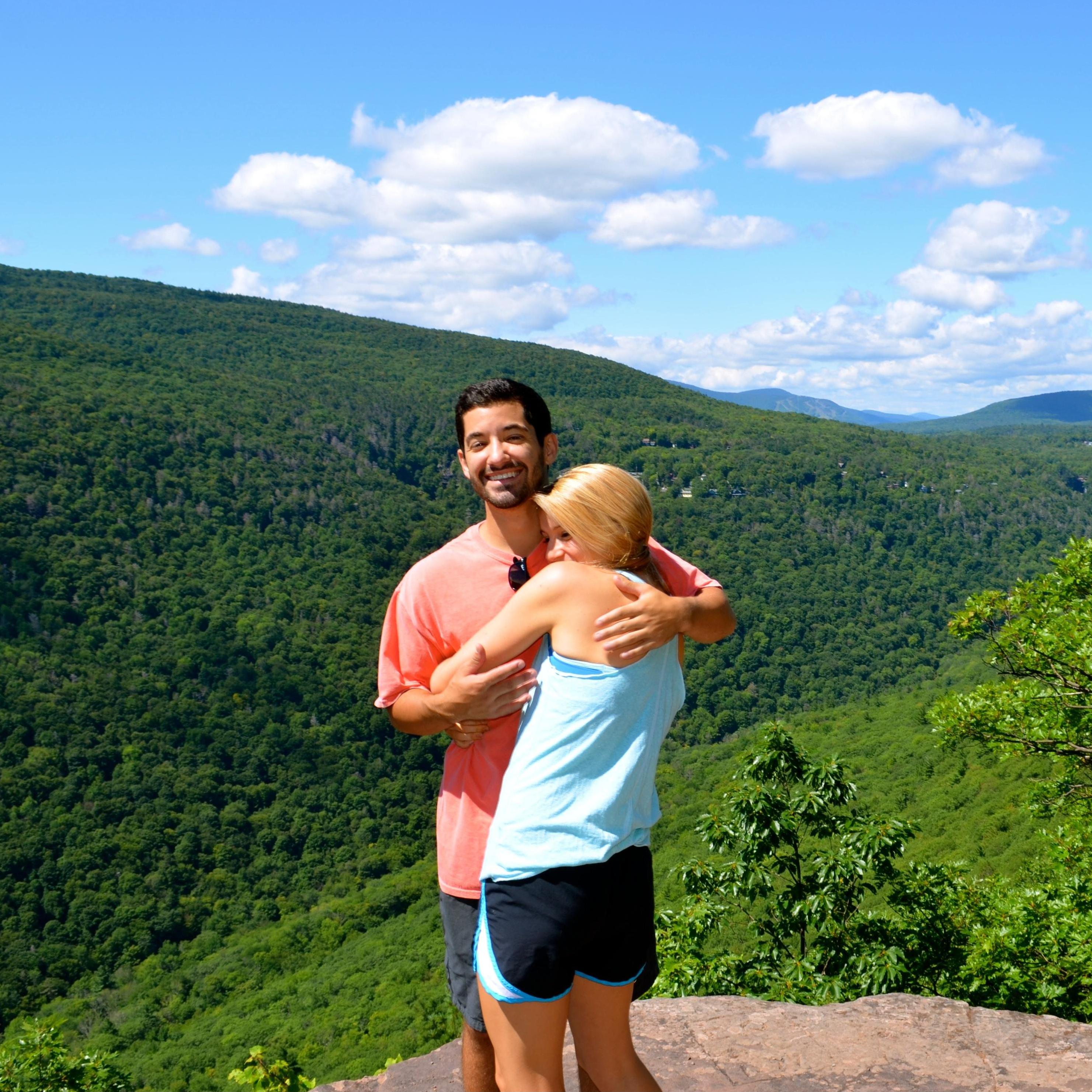 Ev's 1st trip Upstate 
*18 girls and 1 Evan go on a hike*