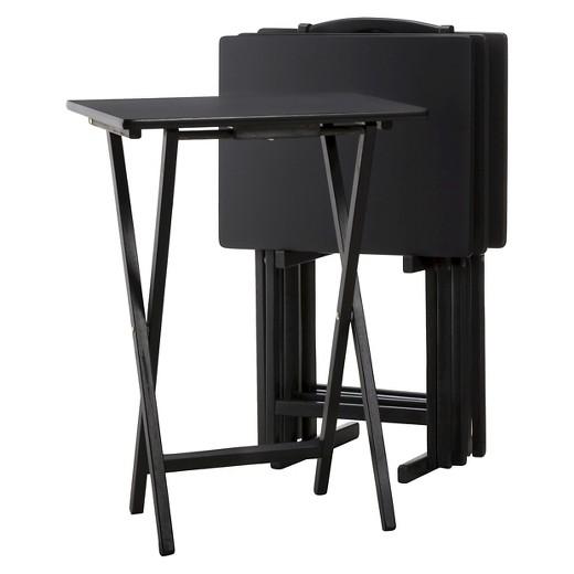 Product description page - 5 Piece TV Tray Set Wood - PDG