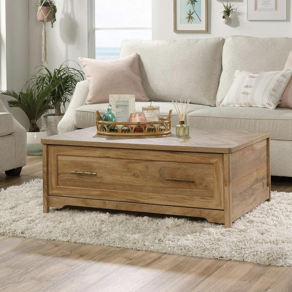 Sauder Coral Cape Coffee Table, Sindoori Mango Finish