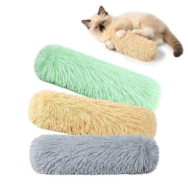 MAXTOOA Cat Toys 3 Pack Catnip Pillows, Soft and Durable Crinkle Sound with Catnip Inside, Interactive Cat Toy Indoor Cats Kitten Kicker, Promotes Kitty Exercise, Easter Gifts Toys-Solid Color