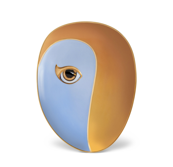 LITO EYE OVAL TRAY | BLUE & ORANGE