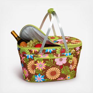 Folding Insulated Picnic Basket