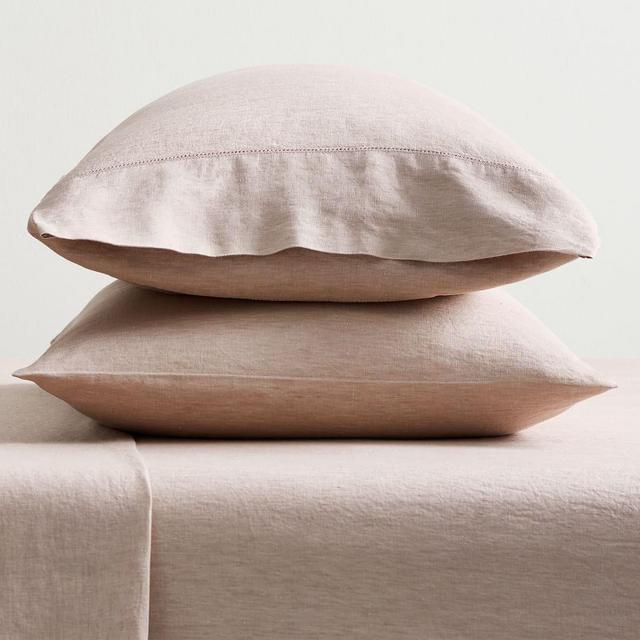 Smoky Quartz Belgian Flax Linen Pillowcases, Standard, Set of 2