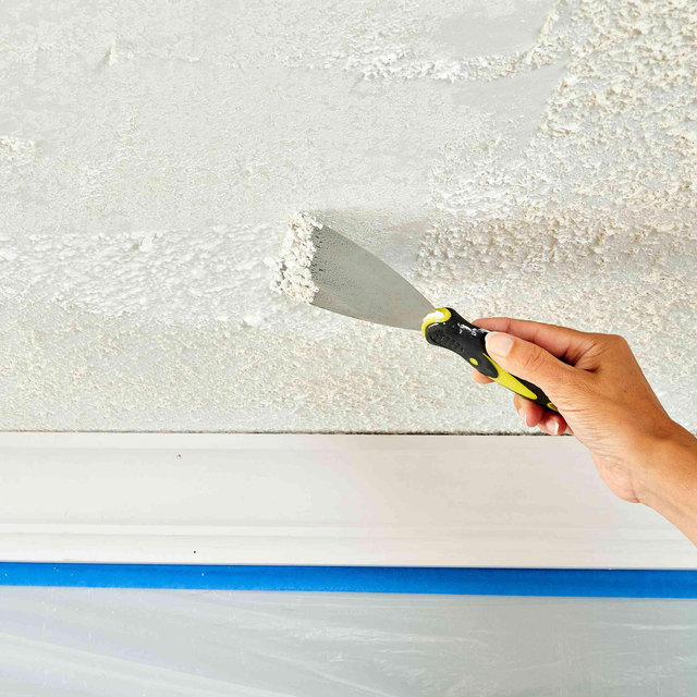 Popcorn ceiling removal