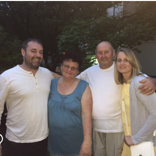 Met up with Margit mama and Laci Tata in Frankfurt, Germany.