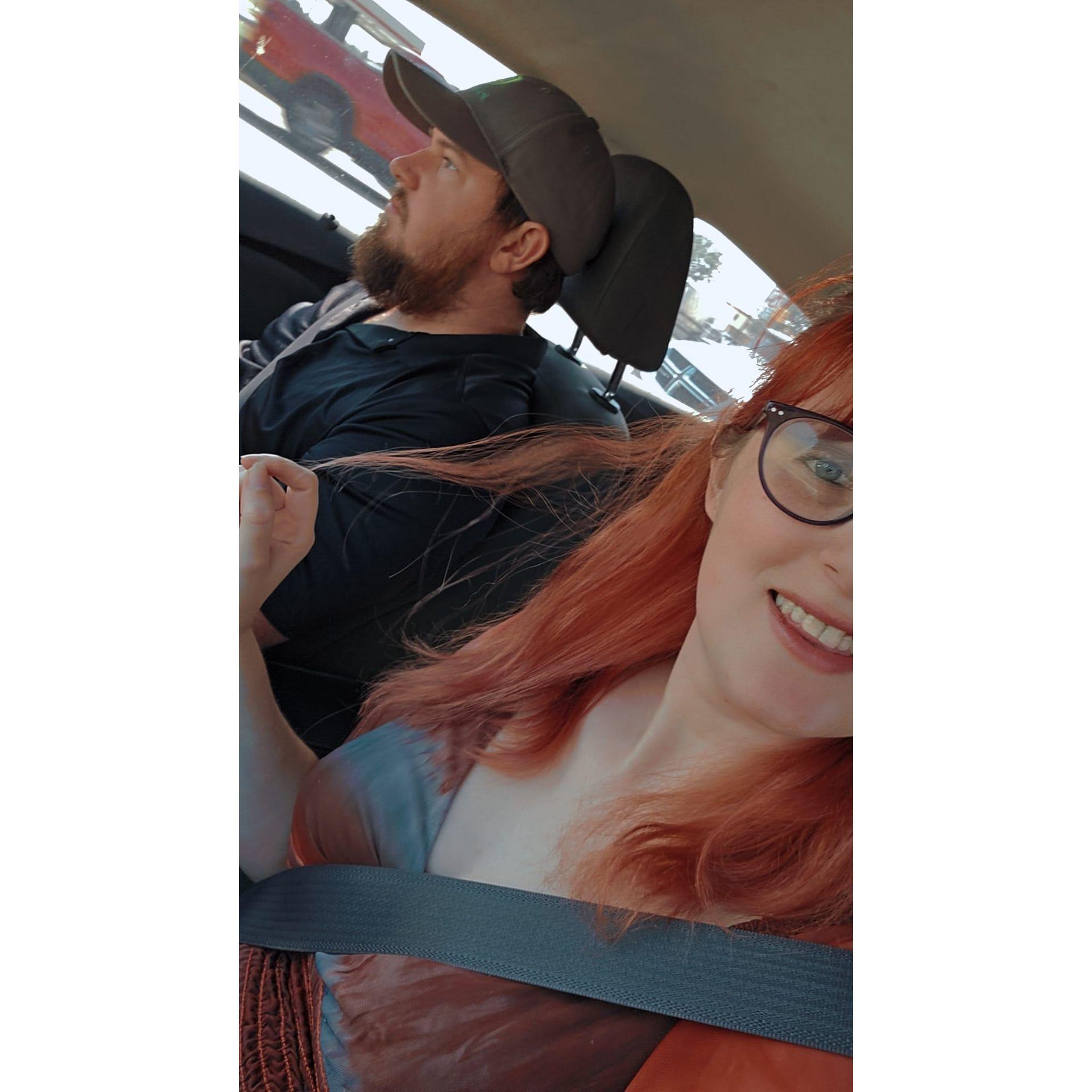 on vacation for our birthdays