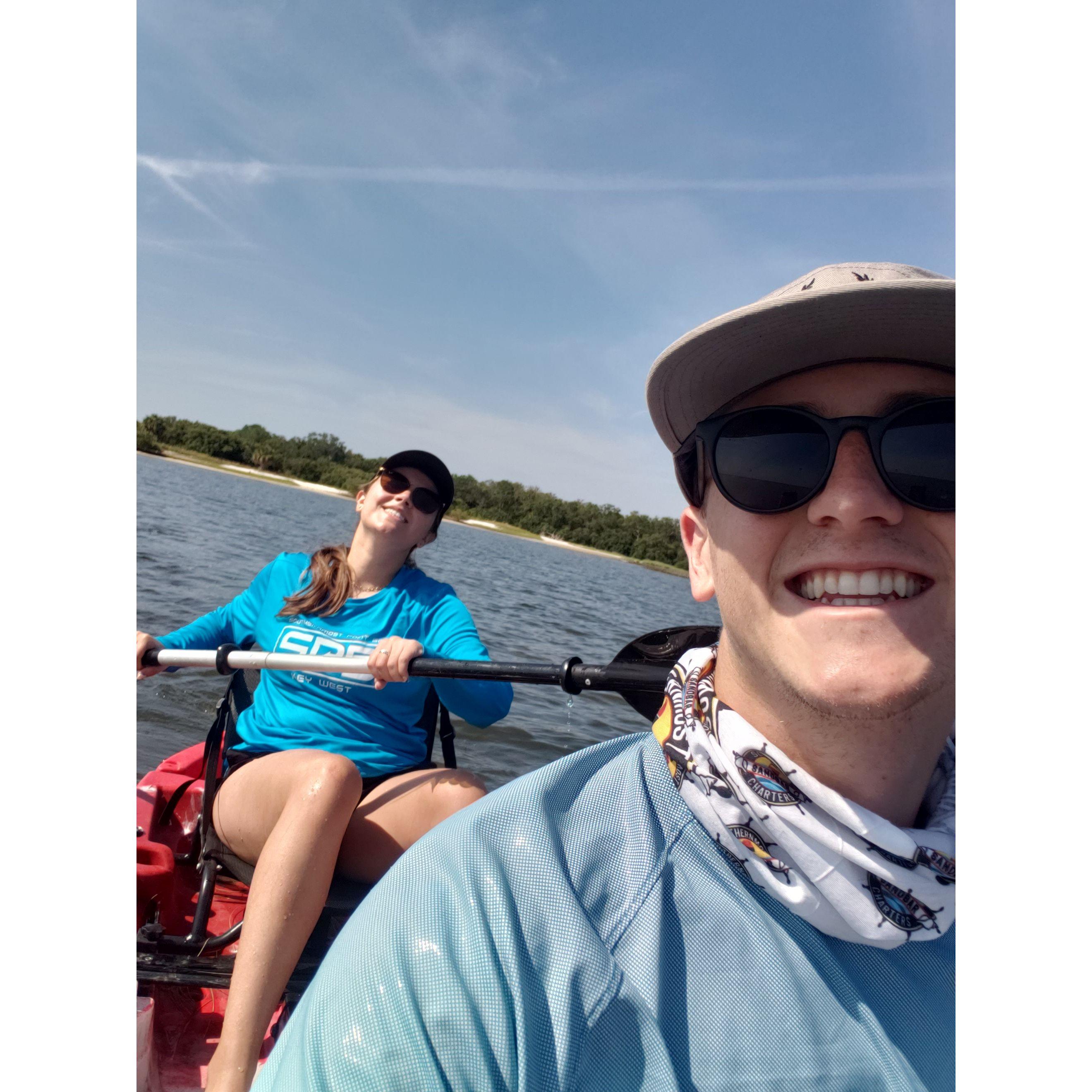 A quick kayak out in Cedar Key