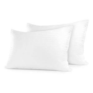 Sleep Restoration Gel Pillow – (2 Pack Standard) Best Hotel Quality Comfortable & Plush Cooling Gel Fiber Filled Pillow - Dust Mite Resistant
