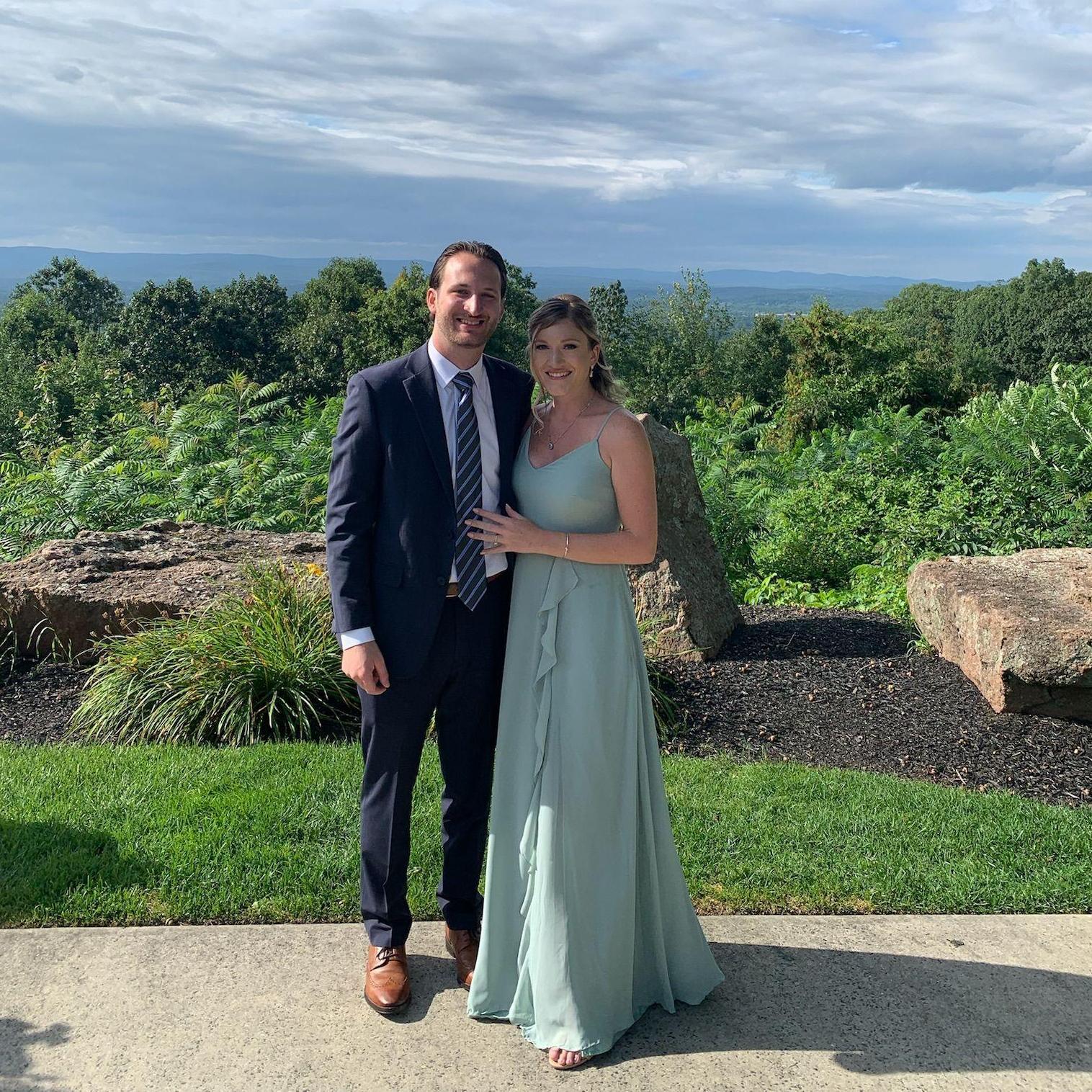 Caitlyn and Anthony attended their friends' wedding together in 2023.