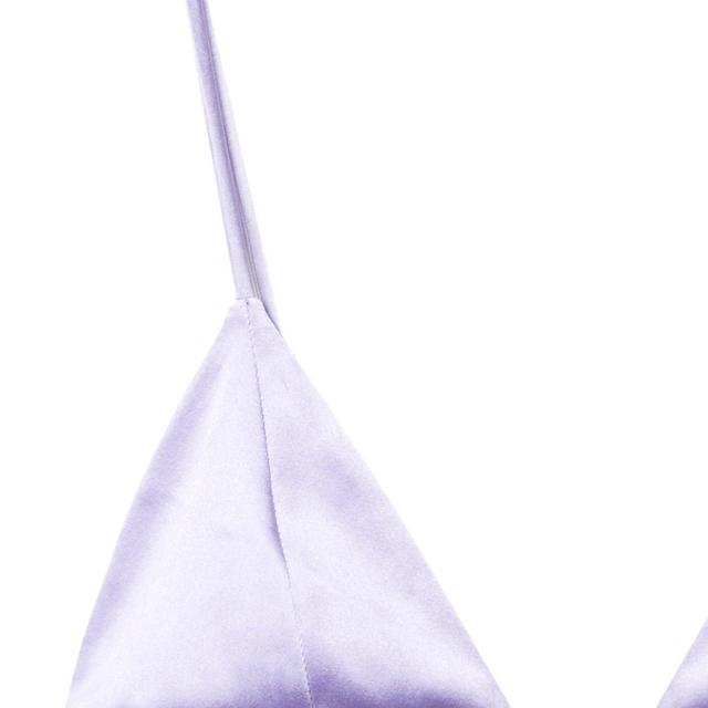 Luxe Triangle Bra in lilac mist size s