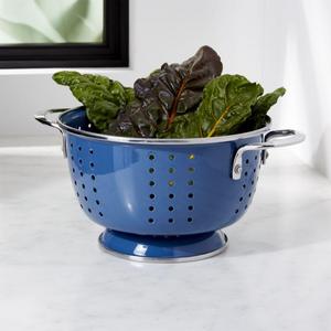 Dark Blue Enamel Colander