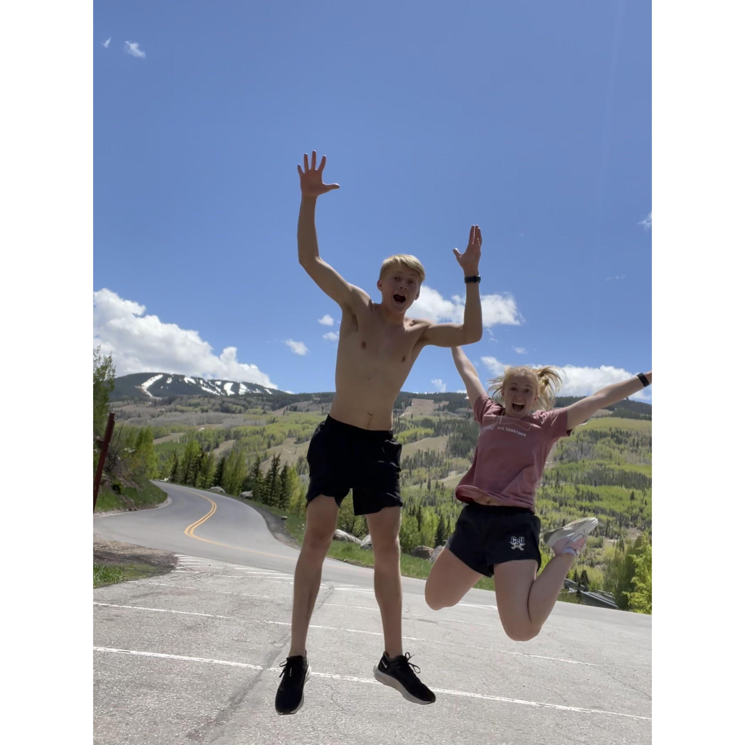 A quick run in Vail Colorado