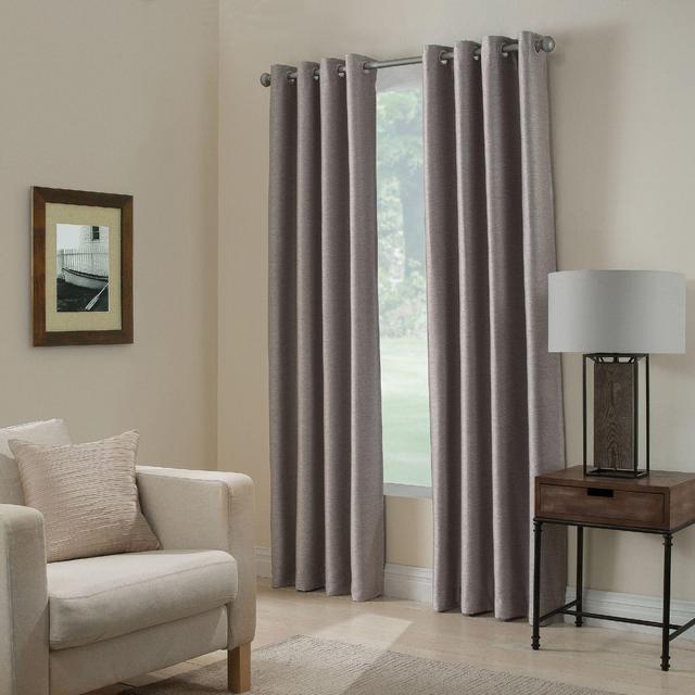 Paradise 95-Inch Room Darkening Grommet Top Window Curtain Panel in Stone
