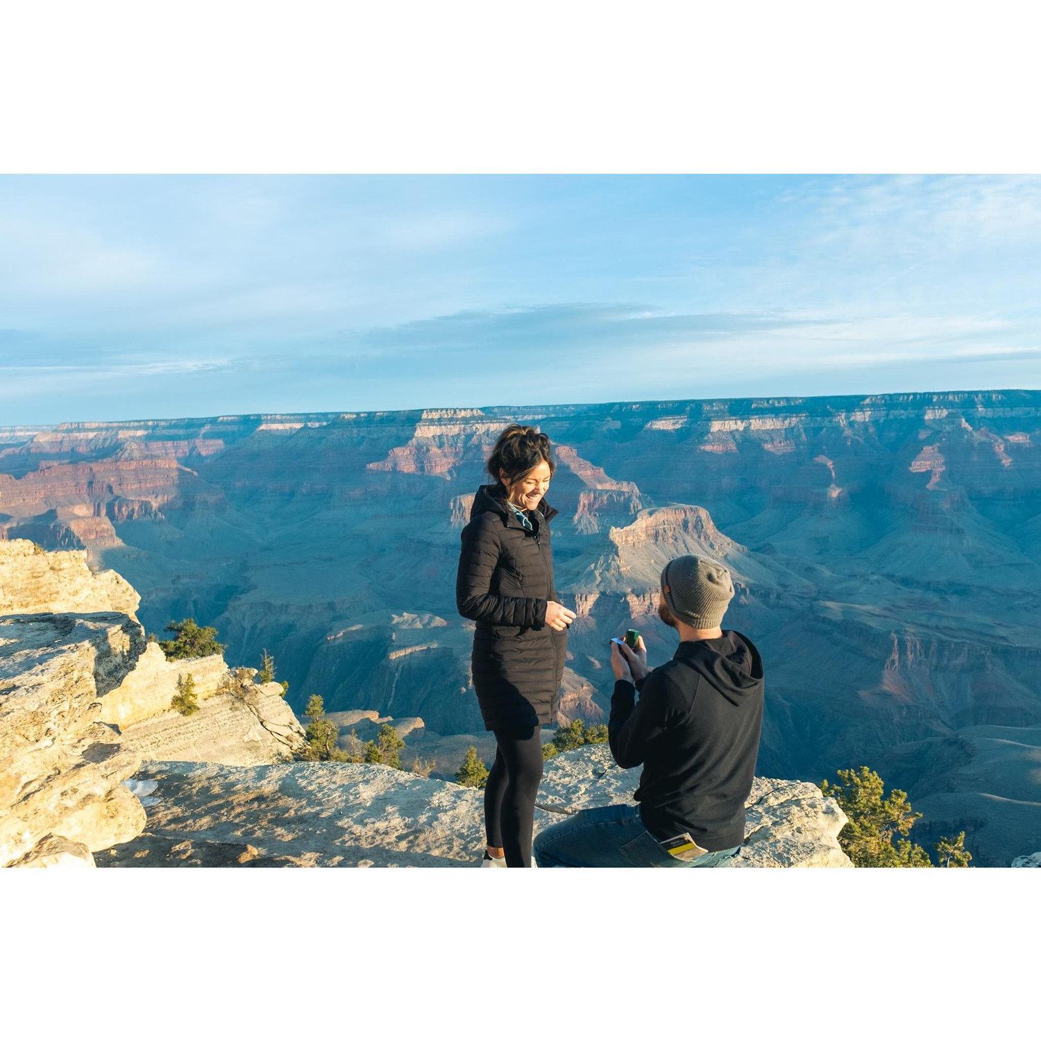 The day Nathan proposed At the Grand Canyon!