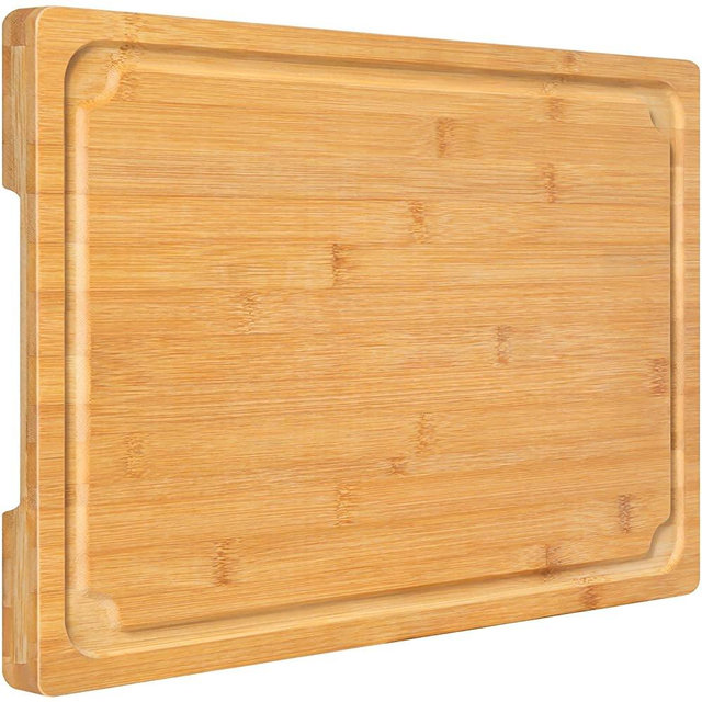 XXXLarge Cutting Board, 24" Bamboo Cutting Boards for Kitchen with Juice Groove and Handles Kitchen Chopping Board for Meat Cheese board Heavy Duty Serving Tray, XXXL, Empune