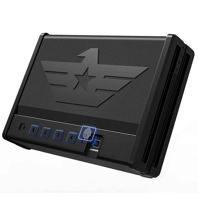 BONANO Gun Safe, Biometric Safe for Pistols, Gun Safe for 2 Pistols