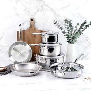 All Clad D3 Stainless Steel 10-Piece Cookware Set
