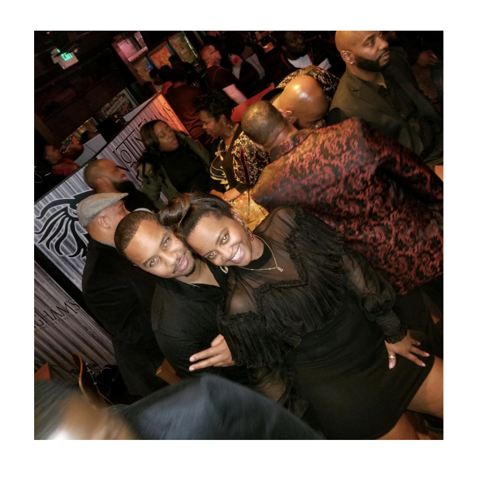 We danced all night long before our friend snapped this picture of us