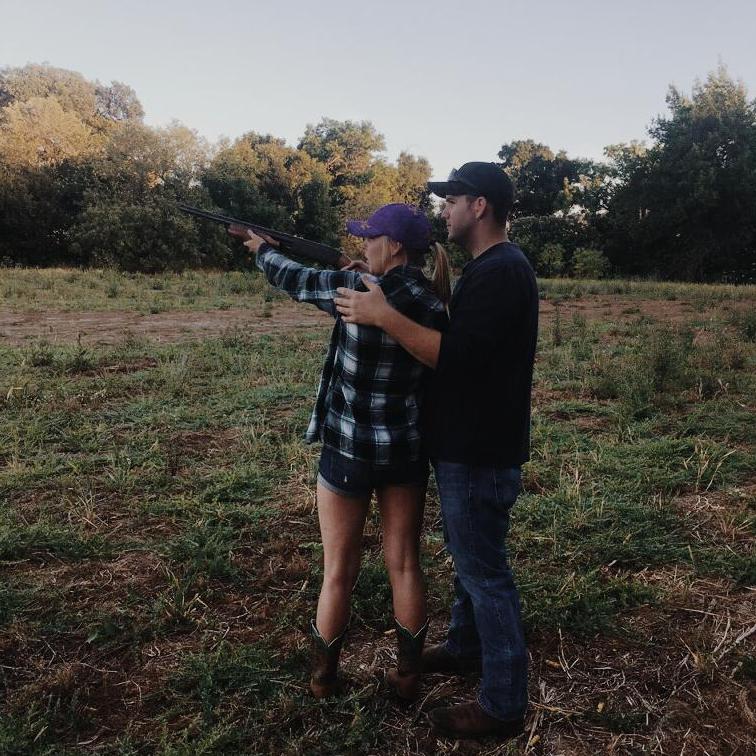 John teaching Brenna about his favorite hobby