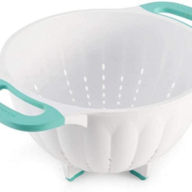 KitchenAid Classic Plastic Colander, 5-Quart, Aqua Sky