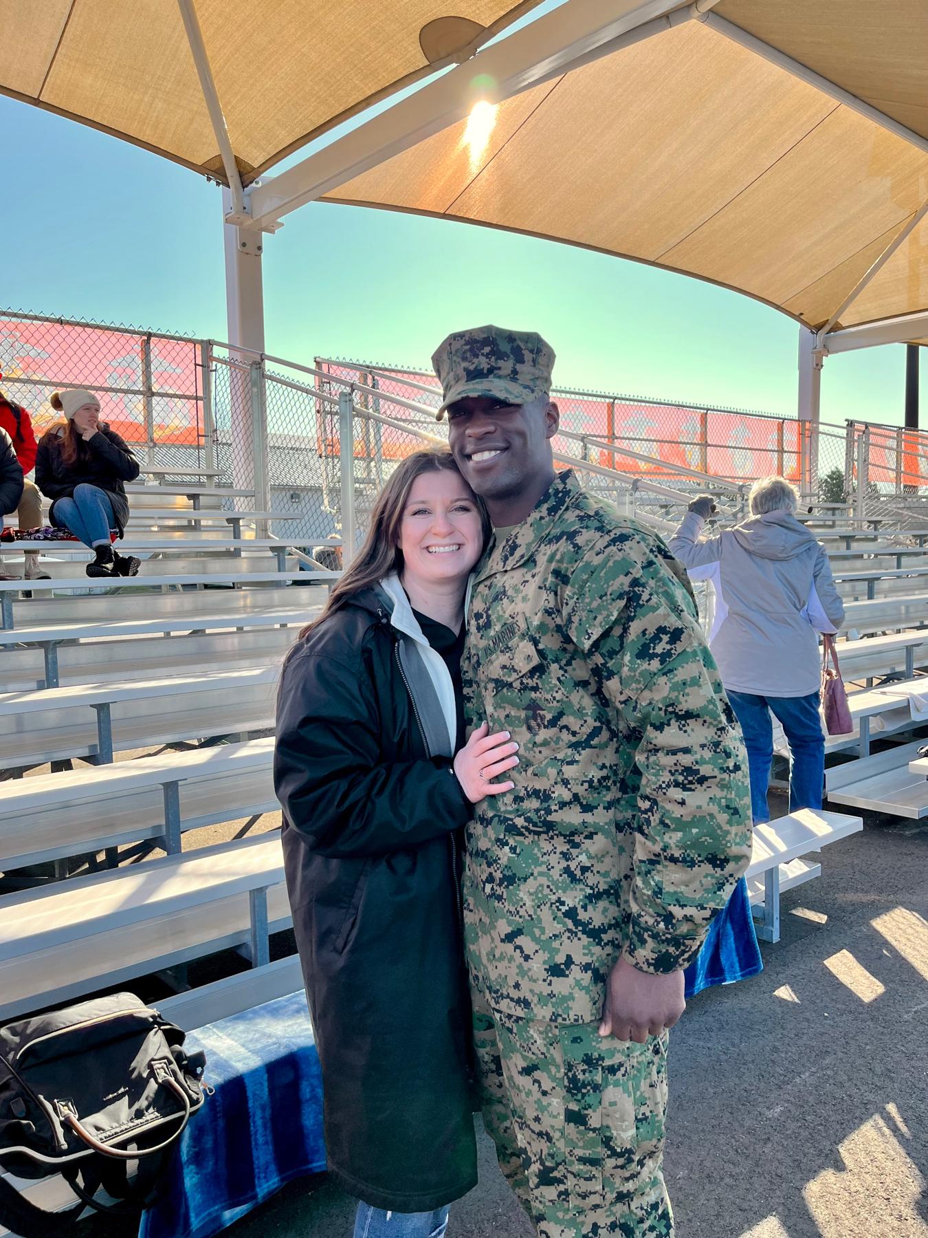 Could not be more proud of this Marine of mine!
This was our first time seeing each other in 3 months after he graduated from OCS!