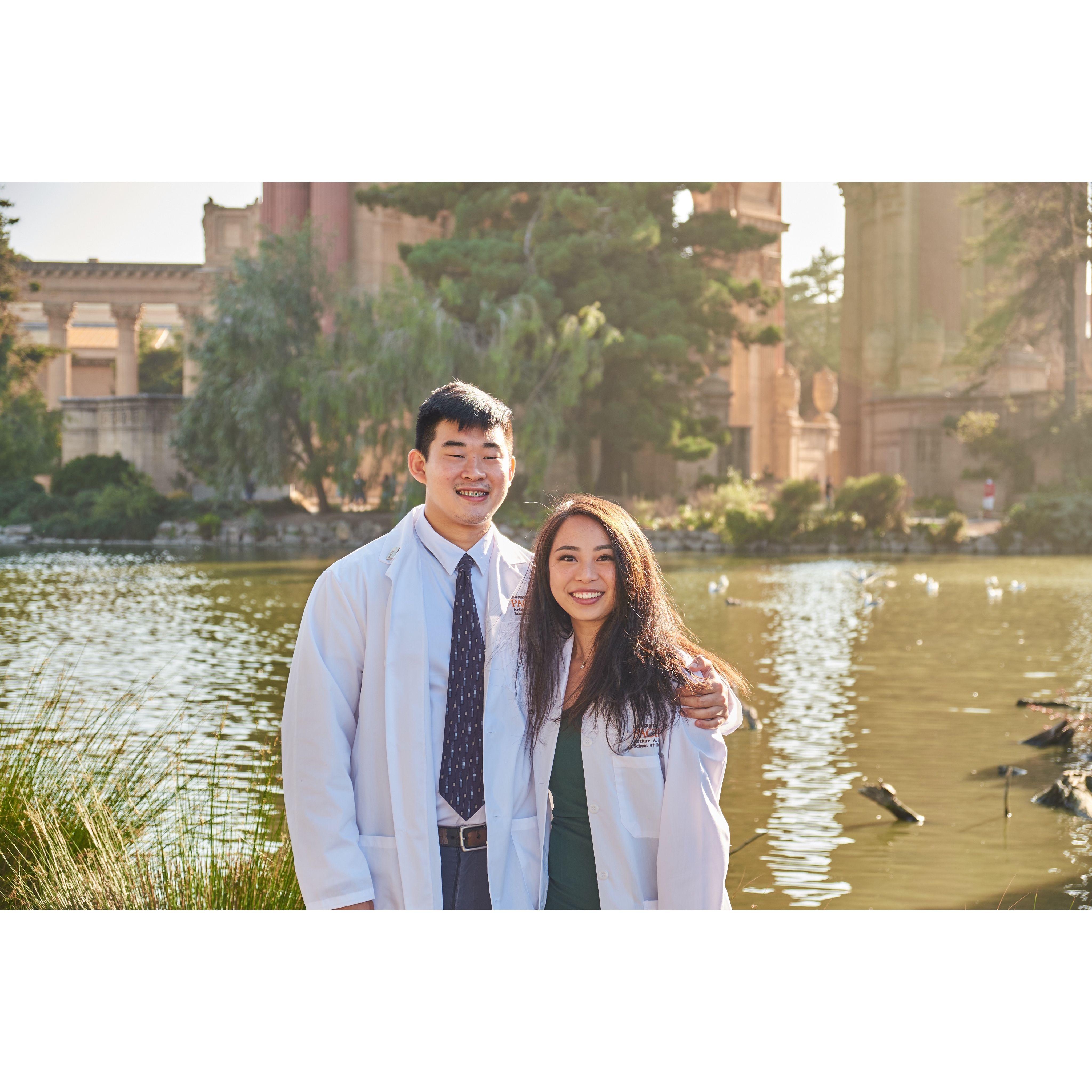 Got our white coats together!