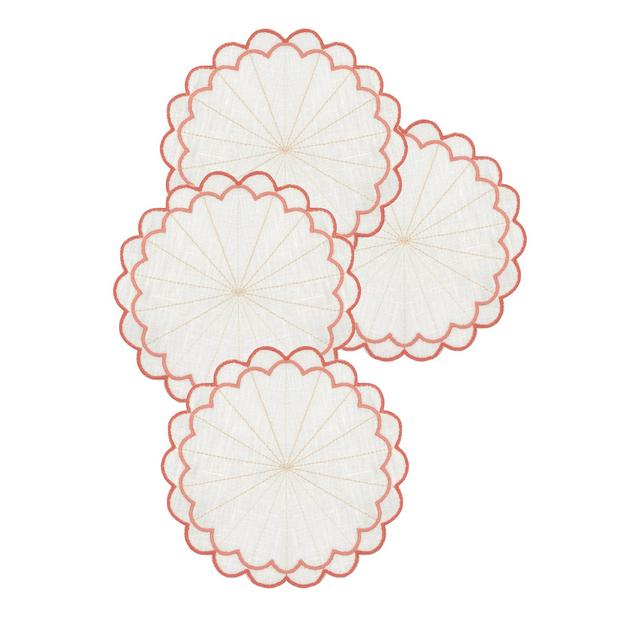 Escamas Coaster Coral, Set of 4