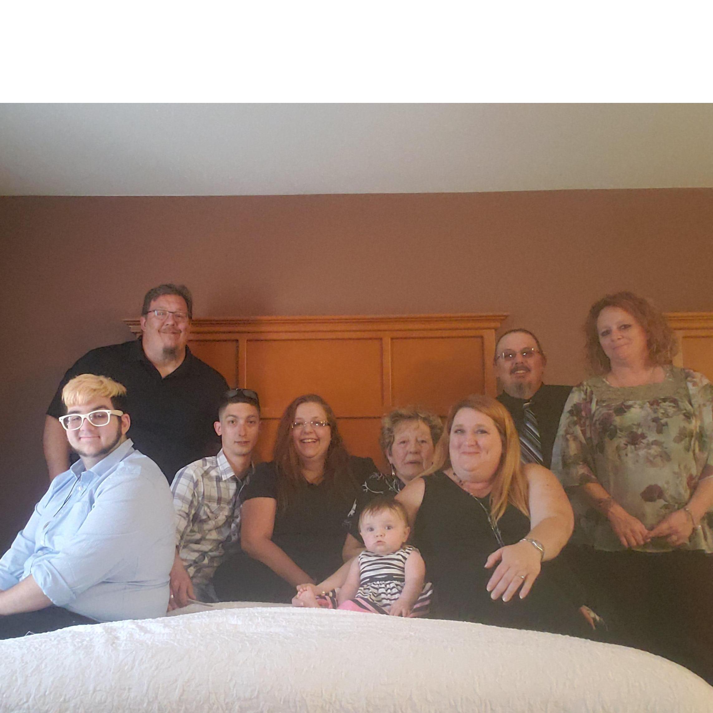 The whole family made a trip to Detroit to bury Phil's grandma and grandpa ~ May 2019