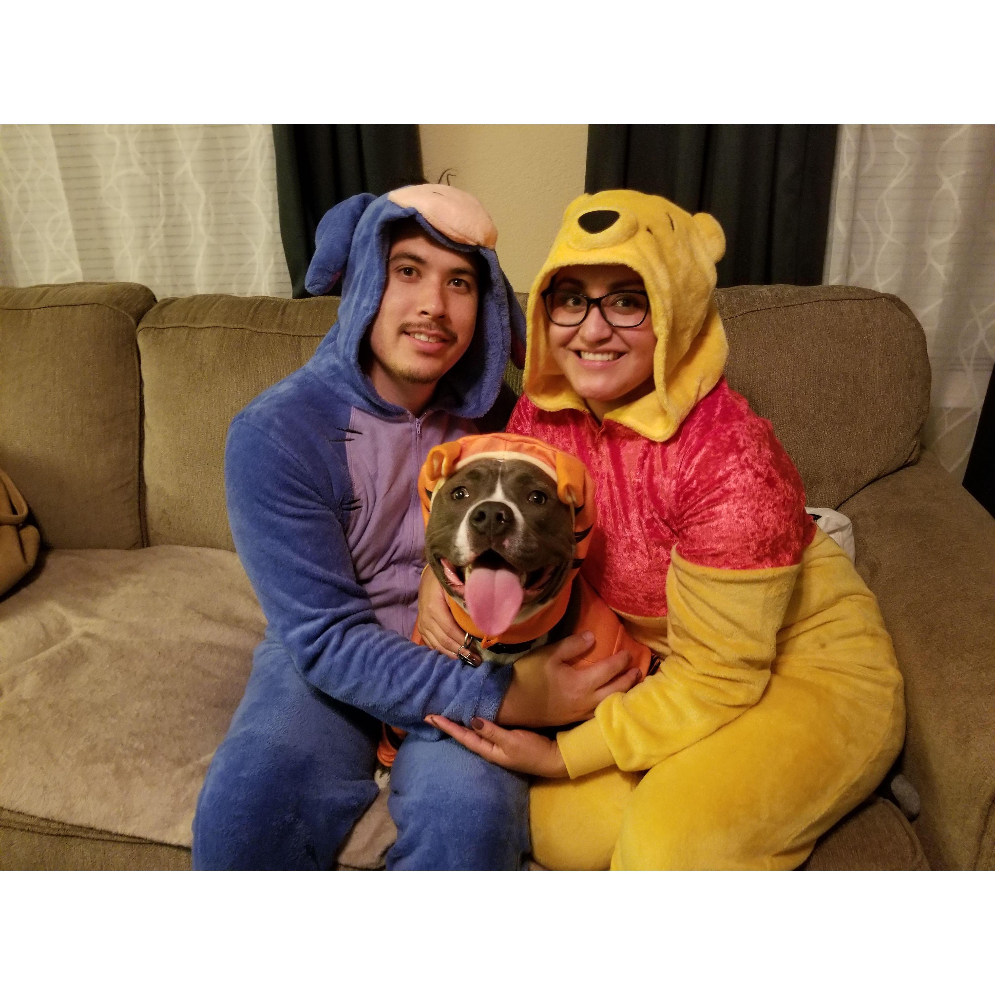 Winnie, Eeyore, and Tigger