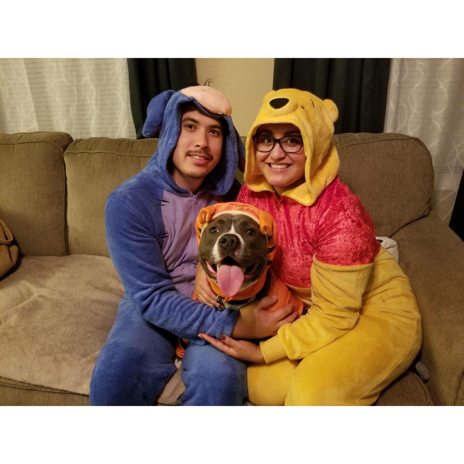 Winnie, Eeyore, and Tigger