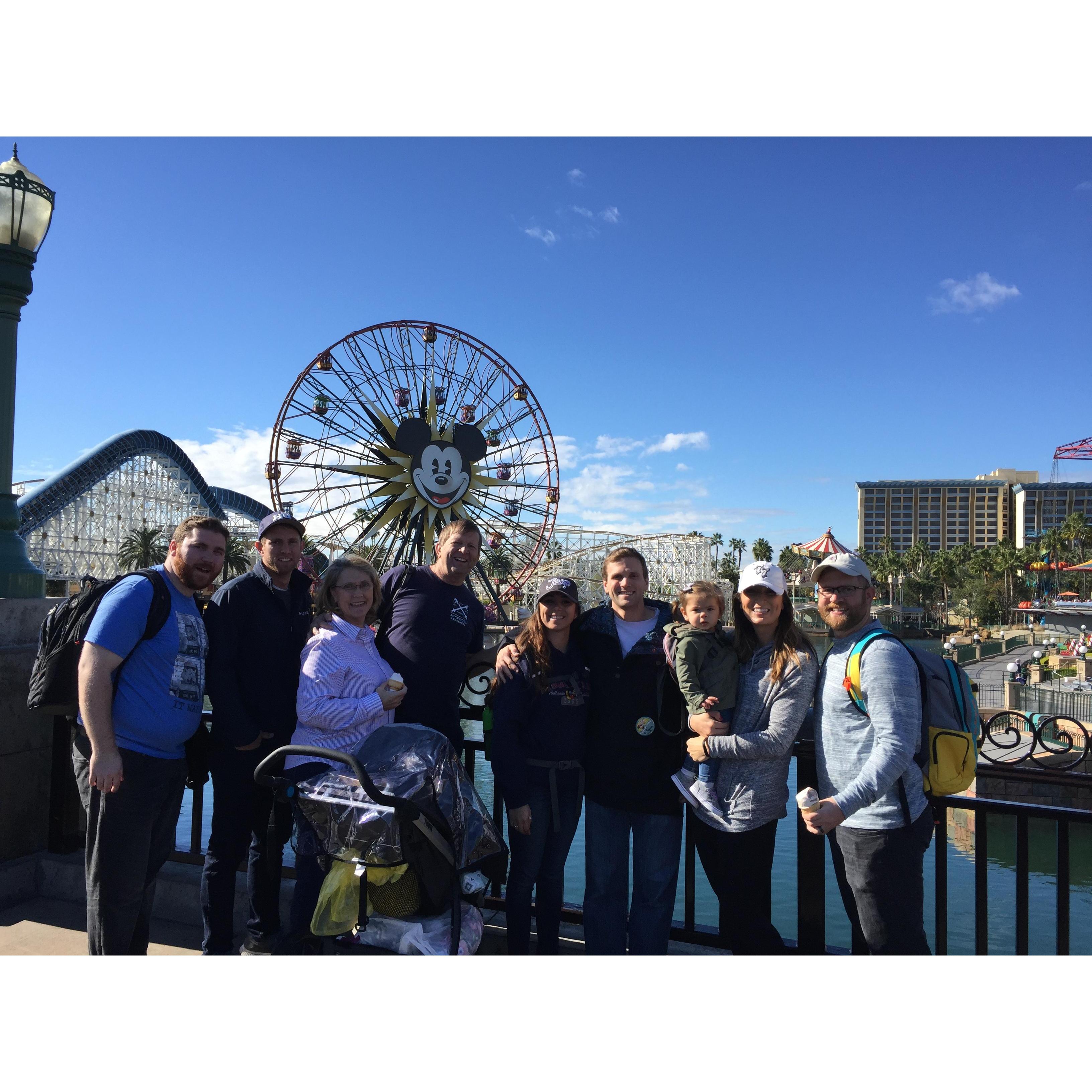 New Years in Disneyland with Ryan's family