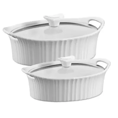 CorningWare® French White® Ceramic Oval Casserole