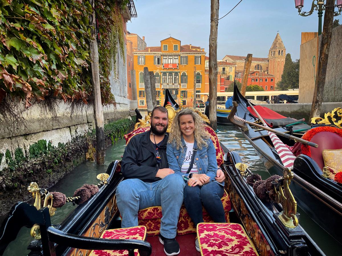 Tim & Lora in Venice, Italy in 2021