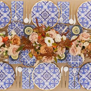 Moroccan Nights 64-Piece Party Tableware Set, Service for 8