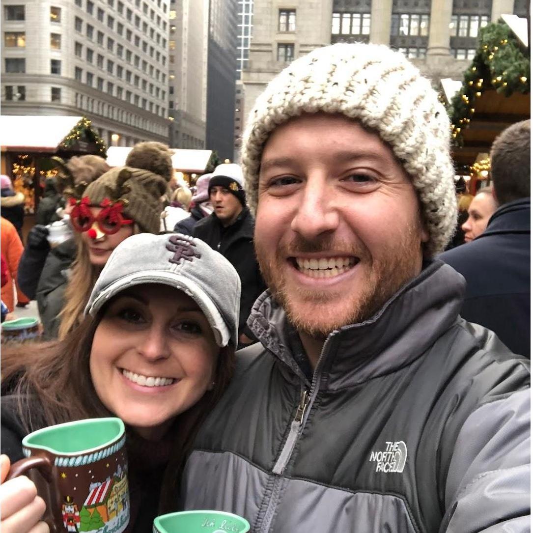 Amanda's first trip to Chicago visiting the Christkindlmarket.