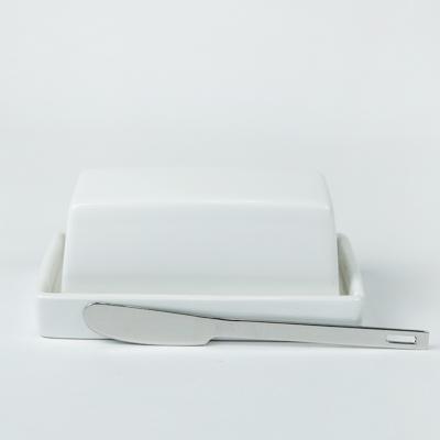 Butter Dish with Knife