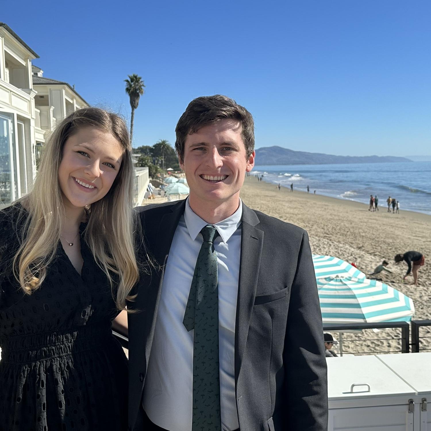 Soaking in the sun during the 2023 Huey Thanksgiving trip to Santa Barbara!