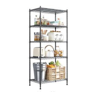 5 Tier Storage Shelves, Wire Shelving Unit, Adjustable Metal Shelving,1010LBS Pantry Shelves Sturdy Steel Commercial Shelf for Kitchen Pantry School Closet Laundry,13.6"D x 21.5"W x 59.4"H