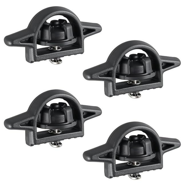 KPALAG 4PCS Tie Down Bed Cleats Compatible with Toyota Tacoma 2005-2024 & Tundra 2007-2024 Truck Deck Rail System Replace#: PT278-35160 PT278-35112 PT278-0C010 PT278-35111