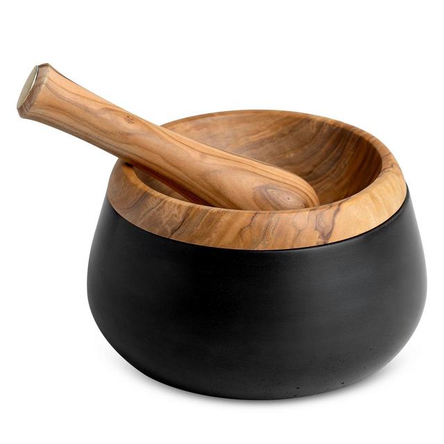 Berard Millenari Olive Wood Mortar & Pestle