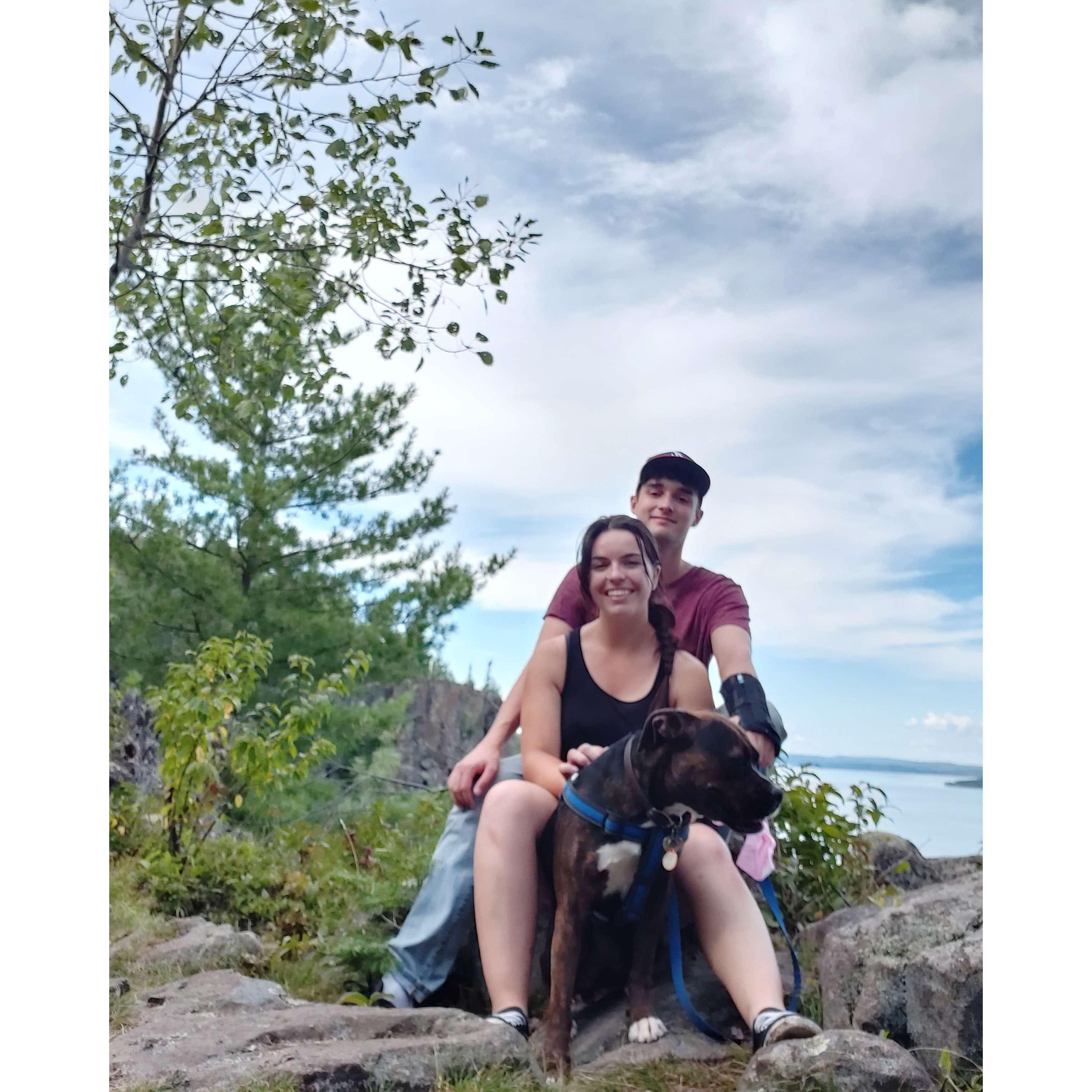 2020 - Piper hikes were a staple part of our life in Northern Ontario