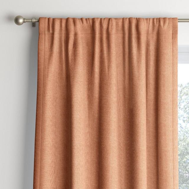 42"x84" Room Darkening Heathered Thermal Window Curtain Panel Orange - Room Essentials™
