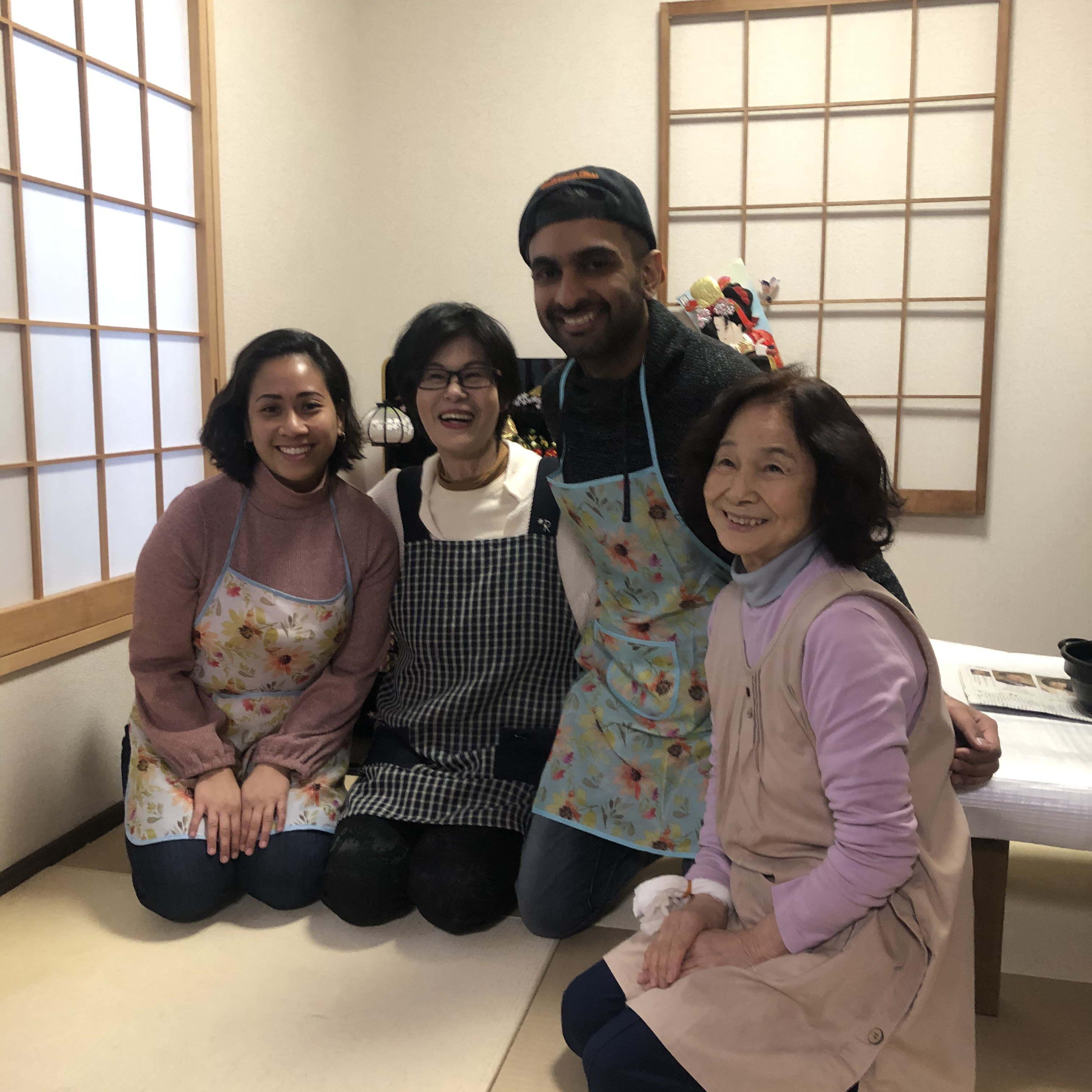 Our lovely Japanese cooking class teachers.